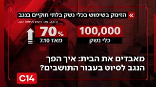 מאבדים את הבית: פשיעה אלימה ונשקים בלתי חוקיים - איך הפך הנגב לסיוט בעבור התושבים? | החדשות (חדשות ערוץ 14) - התמונה מוצגת ישירות מתוך אתר האינטרנט יוטיוב. זכויות היוצרים בתמונה שייכות ליוצרה. קישור קרדיט למקור התוכן נמצא בתוך דף הסרטון מאבדים את הבית: פשיעה אלימה ונשקים בלתי חוקיים - איך הפך הנגב לסיוט בעבור התושבים? | החדשות (חדשות ערוץ 14) - התמונה מוצגת ישירות מתוך אתר האינטרנט יוטיוב. זכויות היוצרים בתמונה שייכות ליוצרה. קישור קרדיט למקור התוכן נמצא בתוך דף הסרטון