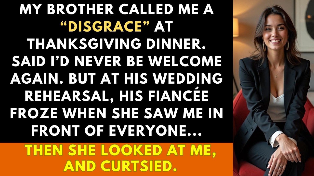My brother called me a disgrace—then his fiancée greeted me as "your honor" at their rehearsal