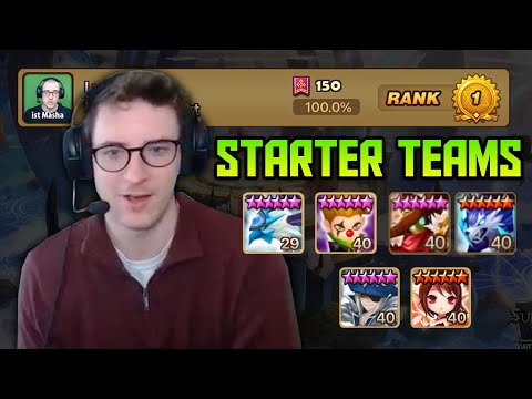 OP Arena / Siege Starter Teams! Beginner's Guide Account Ep.9 - Summoners War