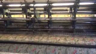 William Morris licenced Golden Lily Being quilted!