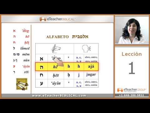 Aprenda Hebreo Biblico- Primera lección- El Alef Bet Hebreo