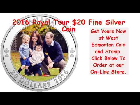2016 Royal Tour $20 Fine Silver Coin