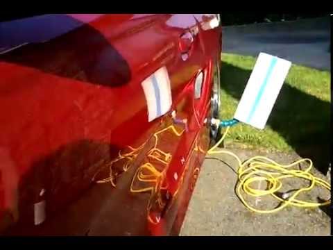 PDR on Saleen s281 mustang drivers door Before look