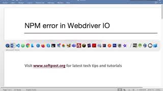 undefined npm ERR code ELIFECYCLE   Please assist   NPM error webdriverIO