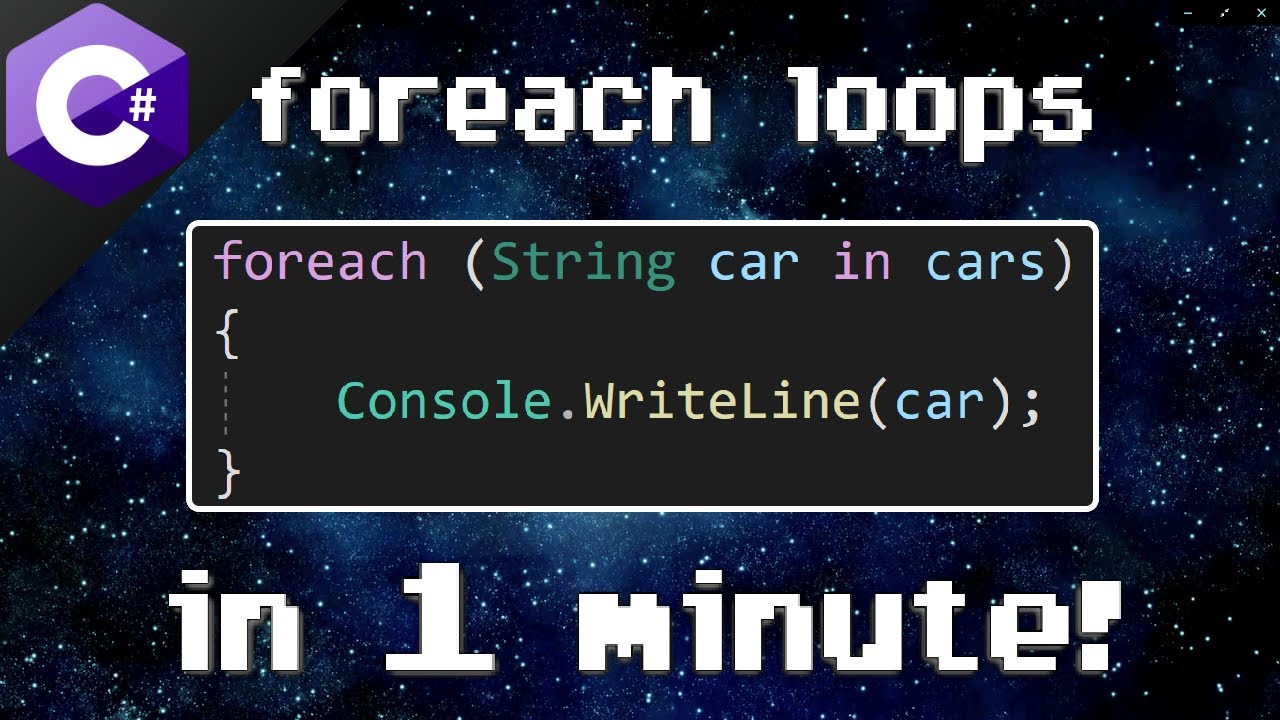 C# foreach loop ➰