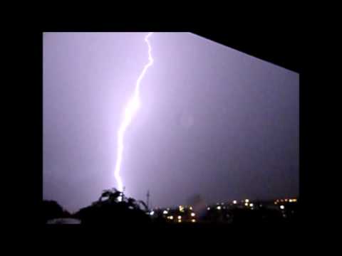 (slow motion) high speed video setting lightning strike