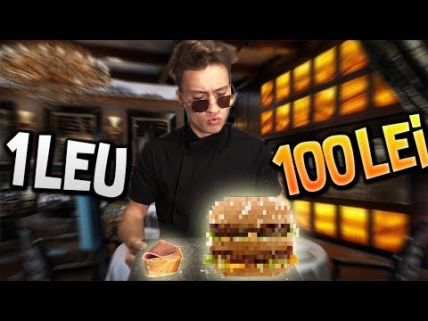 SANDWICH DE 1 LEU VS SANDWICH DE 100 DE LEI ! (care e mai bun?)