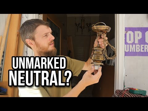 2 Tricks for Unmarked Neutral and Hot Wires on Lamps & Light Fixtures