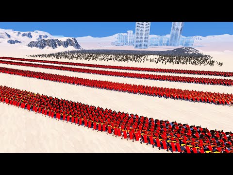 6 WALL OF 8,000 SPARTANS Vs 30,000 ELVIN WARIORS ULTIMATE EPIC BATTLE SIMULATOR UEBS
