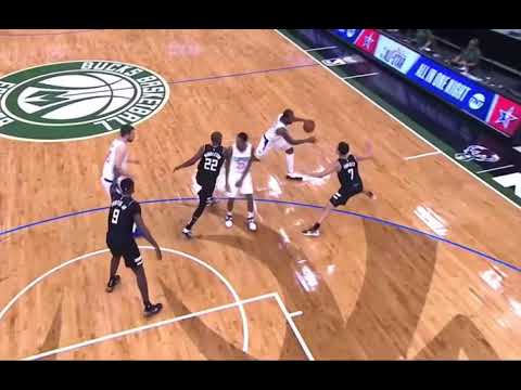 Kawhi Leonard spin dunk