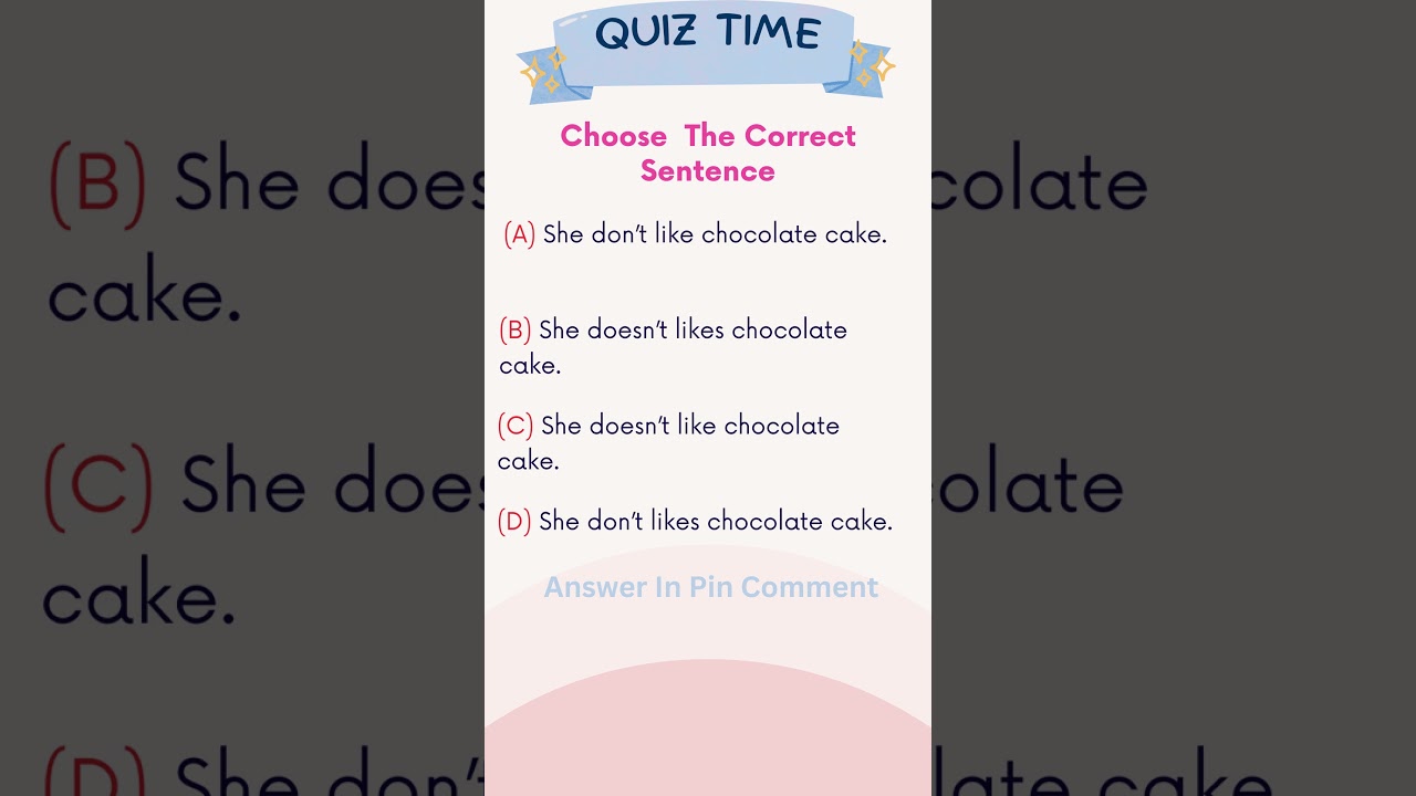 English Grammar Quiz: Can You Spot the Grammatical Errors?