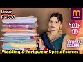 Meesho Saree Haul Top 10 Meesho Trending Saree Wedding Wear Trending Saree Collection Rs 500 ️