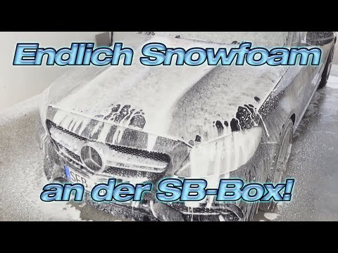 Snowfoam finally arrives at the self-service box! First test with foam pattern, pH value, and cle...