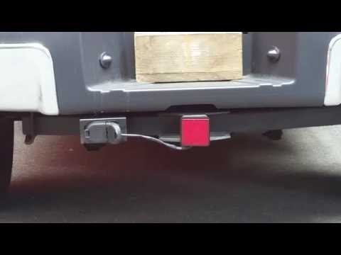 Trailer Hitch Cover with 12 LED Brake Light with Flashing pattern