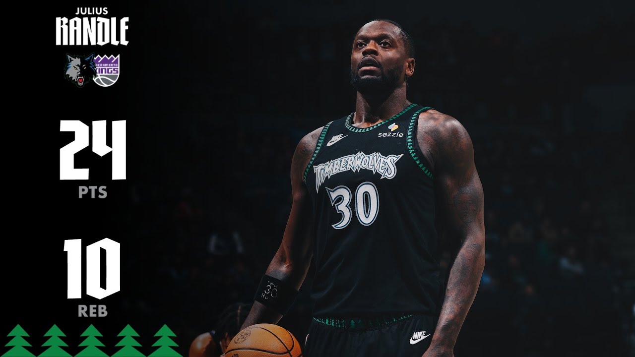 Julius Randle DOUBLE-DOUBLE, 24 Points & 10 REB Vs. Kings | 12.14.25