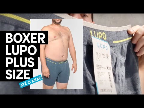 Cueca Boxer Lupo Plus Size Microfibra Sem Costura Azul