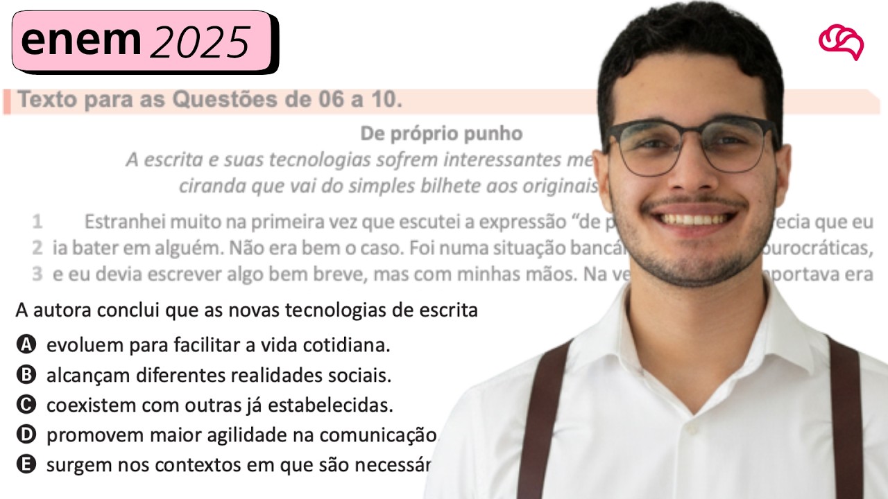 Resolução em Vídeo — Questão 9 ENEM 2025