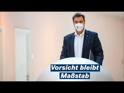 Ministerpräsident Dr. Markus Söder nach der Kabinettssitzung vom 04. Mai 2021 - Bayern