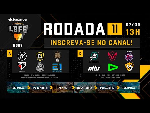LBFF 2023 RODADA 11 COMPLETA - GRUPOS A E C | FREE FIRE ESPORTS BRASIL
