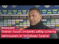 Fraser verwacht 'leukere wedstrijd' tussen Sparta en Heerenveen: 'Wij moeten, zij willen'
