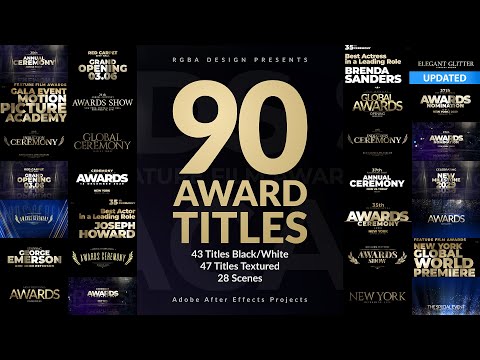 Awards Titles Pack for Adobe After Effects
