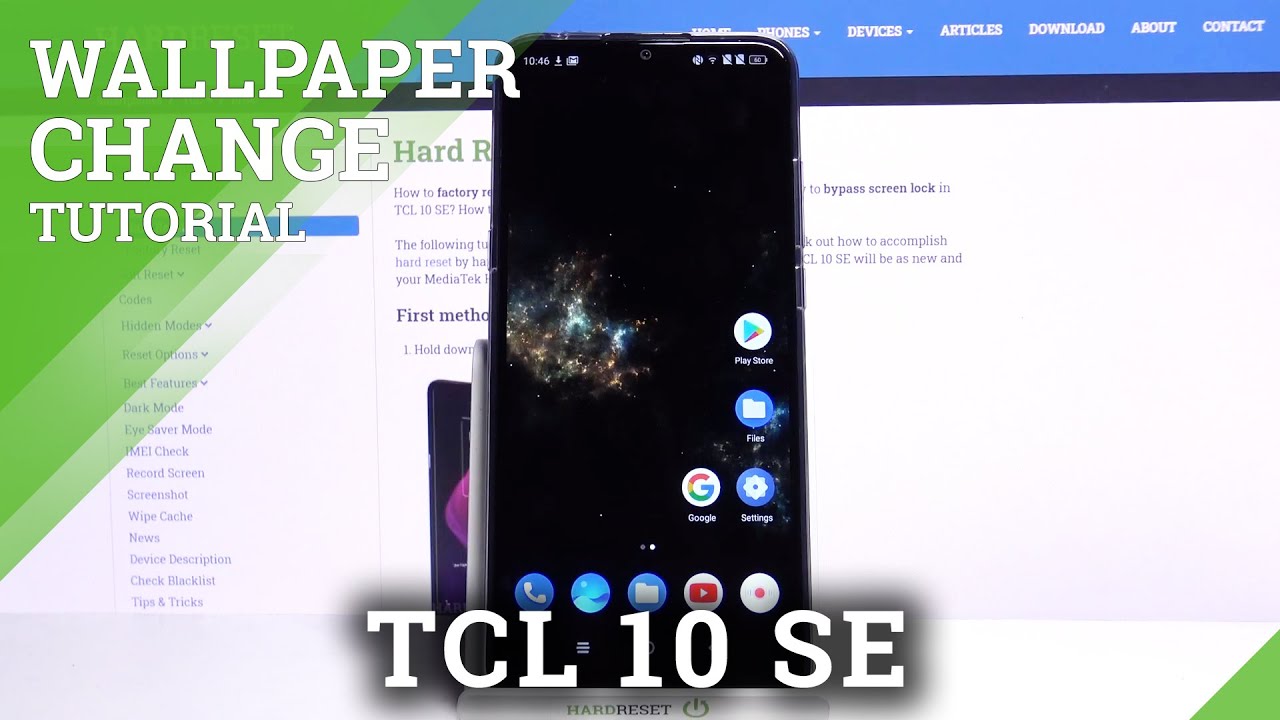 How to Install Live Wallpaper – Apply Galaxy Theme on TCL 10 SE