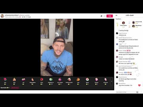 Johannes Leonidas Tiktok Live med Josefin Ottoson Part 1 + chatten