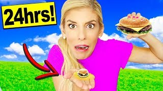 i only ate TiNY FOOD for 24 Hours from EASY BAKE OVEN