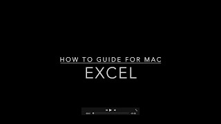 How to create , edit and save an Excel file in MacBook