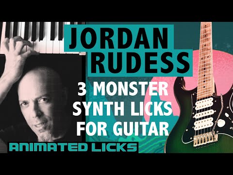 3 Jordan Rudess synth licks for guitar - Animated Licks of Mika Tyyskä ep 31