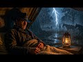 Arthur Lonely Night In The Tent Heavy Rain Thunderstorm RDR2 ASMR