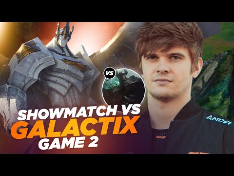 RHOBALAS : SHOWMATCH VS GALACTIX - GALIO VS MORDE | LOL FR