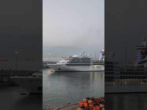 Thumbnail for Cruise ship SEABOURN SOJOURN arrival in Barcelona port spain #msc #maersk #ship #cruiseship