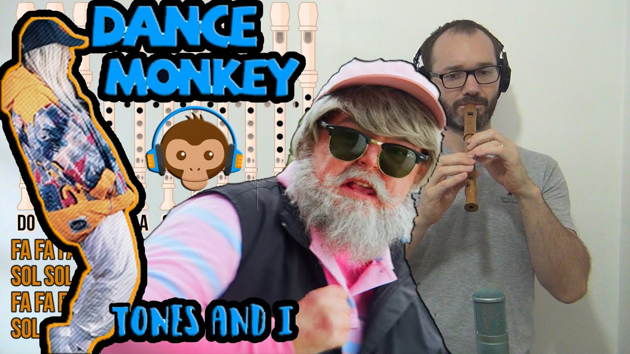 Tones And I - Dance Monkey - Flauta Dulce con Notas - Tutorial