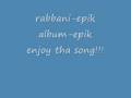 Rabbani Epik With Lyrics