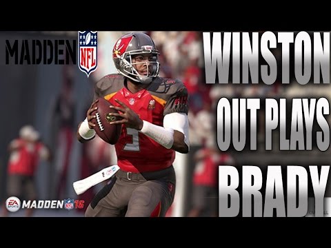 MADDEN 16 WINSTON OUT PLAYS BRADY - BUCS vs PATS ONLINE RANKED - #MADDEN16