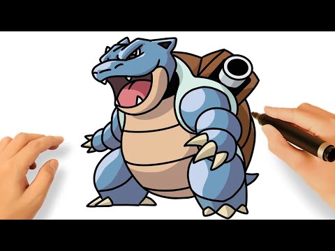 COMMENT DESSINER TORTANK | BLASTOISE 🌊| POKEMON