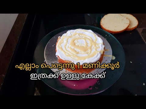 എല്ലാം പെട്ടെന്ന്🙄 Vanila Cake  Malayalam /TrendingCake White Forest/Cakedecoration /Rushaasrecipes