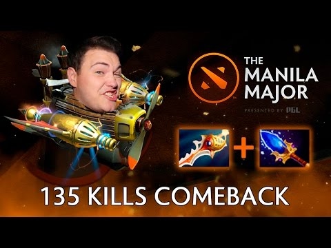 135 kills Rapiers Comeback — most epic game of Manila Major Dota 2