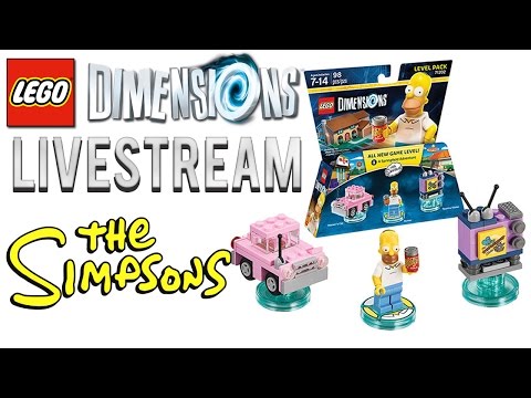 LEGO Dimensions - Simpsons Level Pack | A Springfield Adventure Livestream + Giveaway!