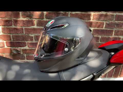 AGV Pista GP RR Carbon Helmet (Matte Carbon) - The Apex Predator of Track Day Helmets