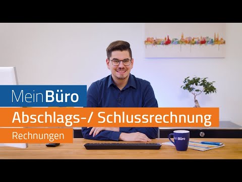 Interim and final invoices in WISO MeinBüro Desktop