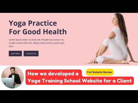 Yoga Training School Website — website by 24siteshop