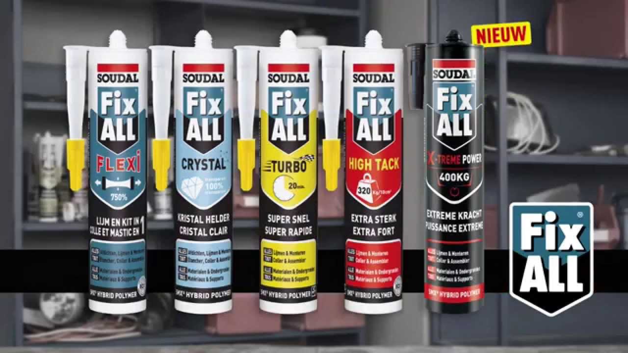 productvideo Soudal Fix All Turbo - tube 125ml