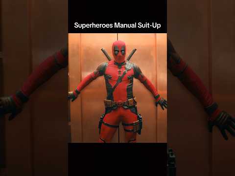 Superheroes Manual Suit-Up ☠️ #shorts