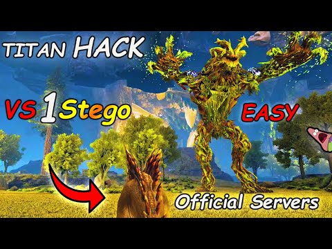 (SOLO HACK)  How To INSTANT KILL FOREST TITAN in Ark