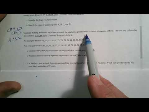 CPM CC2 Section 8.3.2 #8-77 (Parallel Box Plots)