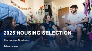 2025 Family Friday Webinar - On-campus Housing Selection
