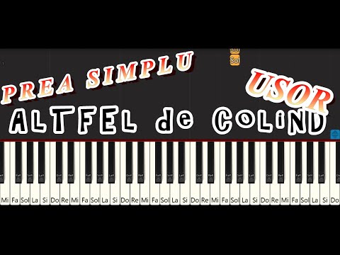 Altfel de Colind - Tutorial Pian