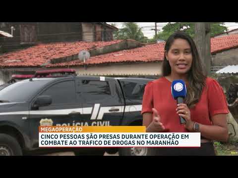 Cinco pessoas são presas durante operação da Polícia Civil em Mirinzal